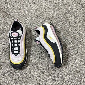 Nike Air Max 97 921522-022 Black Pink White Yellow Youth 6.5 Women’s 8 Sneaker